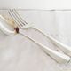 Silver cutlery set, 1 fork and 1 spoon, erenard