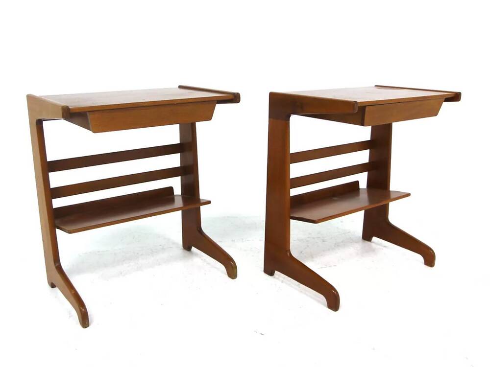 Set of 2 Scandinavian bedside tables, David Rosen, NK, Sweden, 1960.