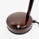 Chocolate desk lamp Veb Narva 1970s