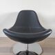 Pair of Tirup Ikea leather armchairs