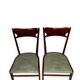 Chaises de salle à manger en bois de hêtre aux tons verts, années 1950