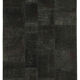 Hand-Knotted Anatolian Contemporary 172 cm x 241 cm Black Patchwork Carpet