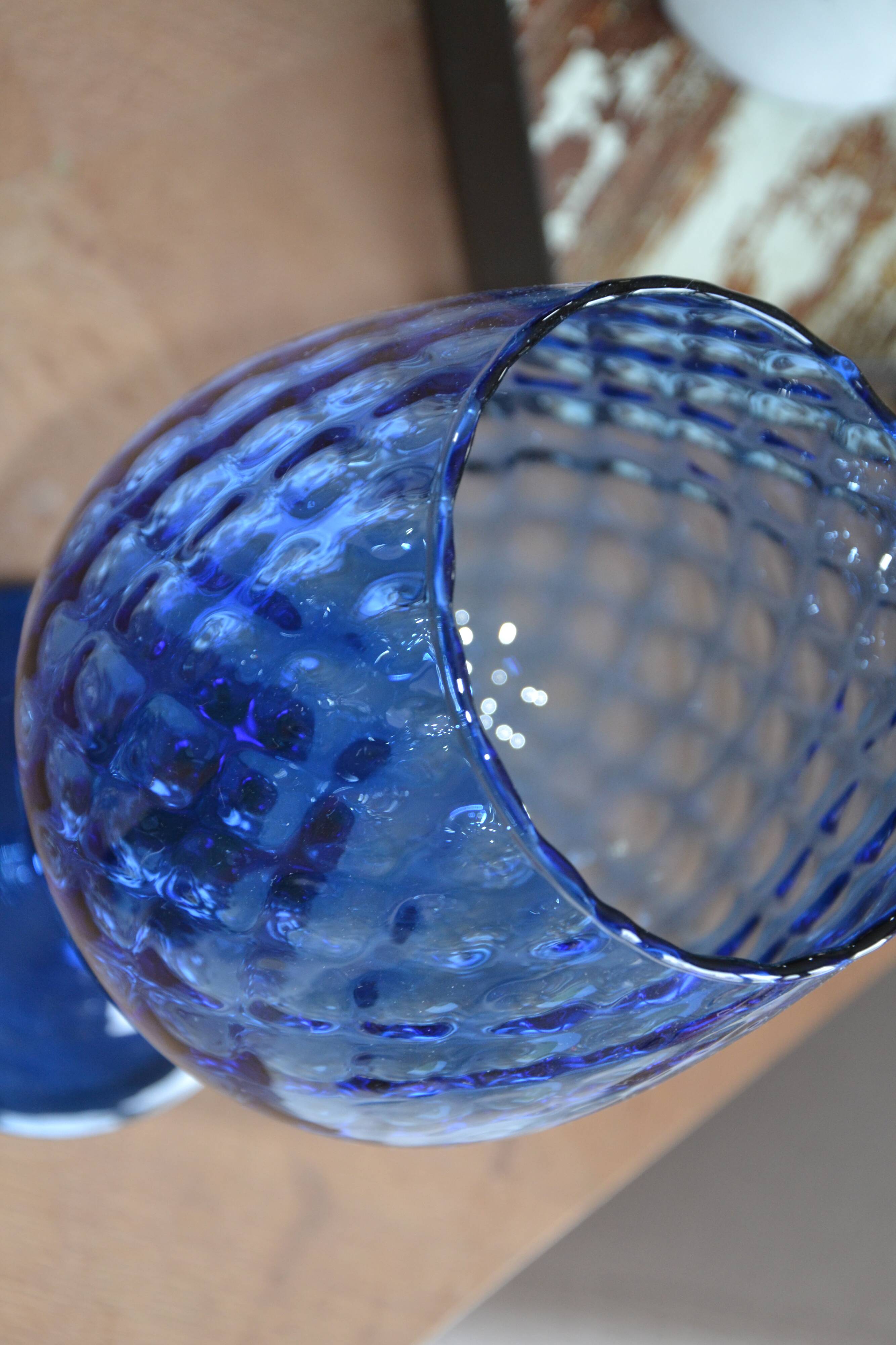 Vintage Empoli Glass Vase Cup