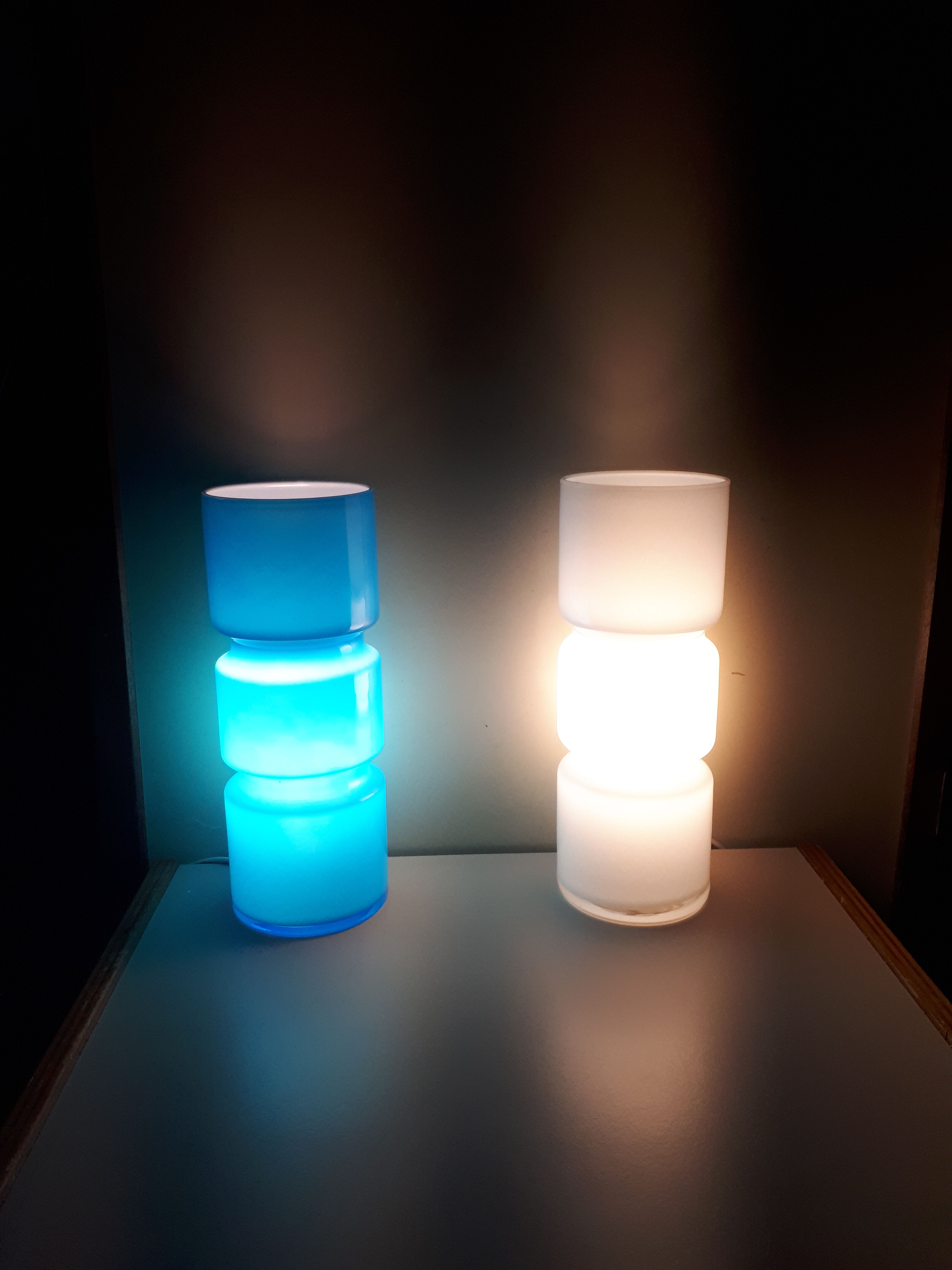 Pair of vintage Habitat Fitz lamps