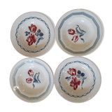 4 digoin sarreguemines plates