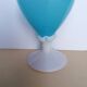 Blue opaline ewer or vase