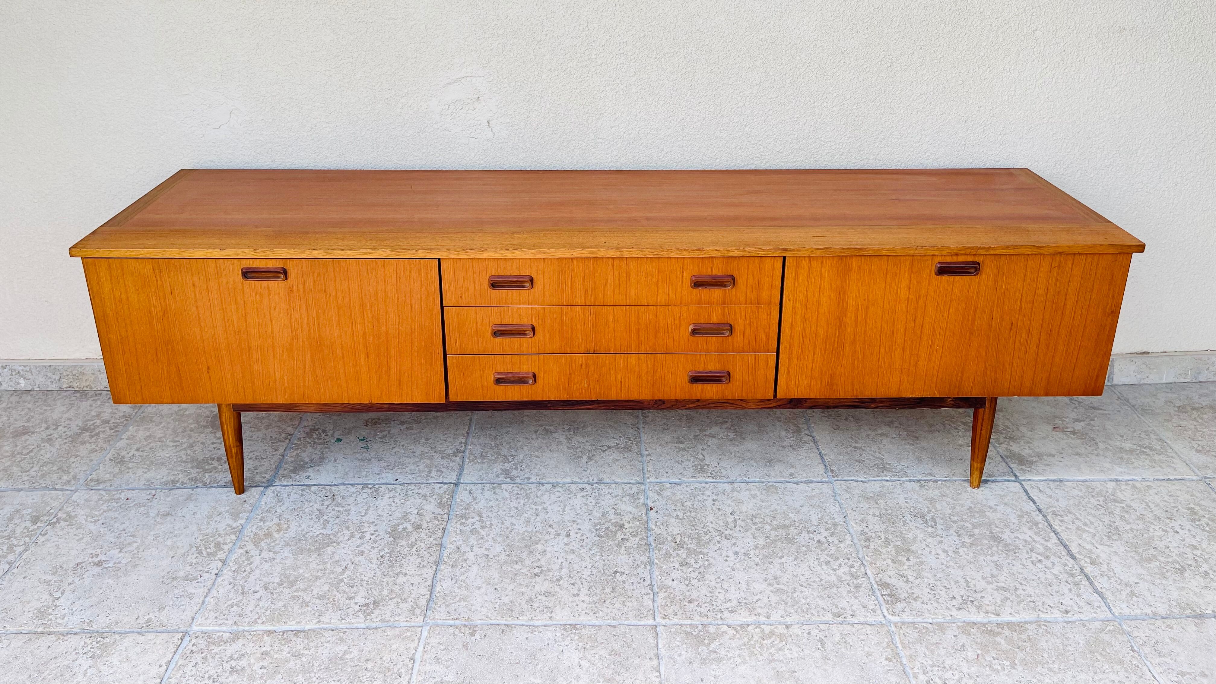 Scandinavian teak row