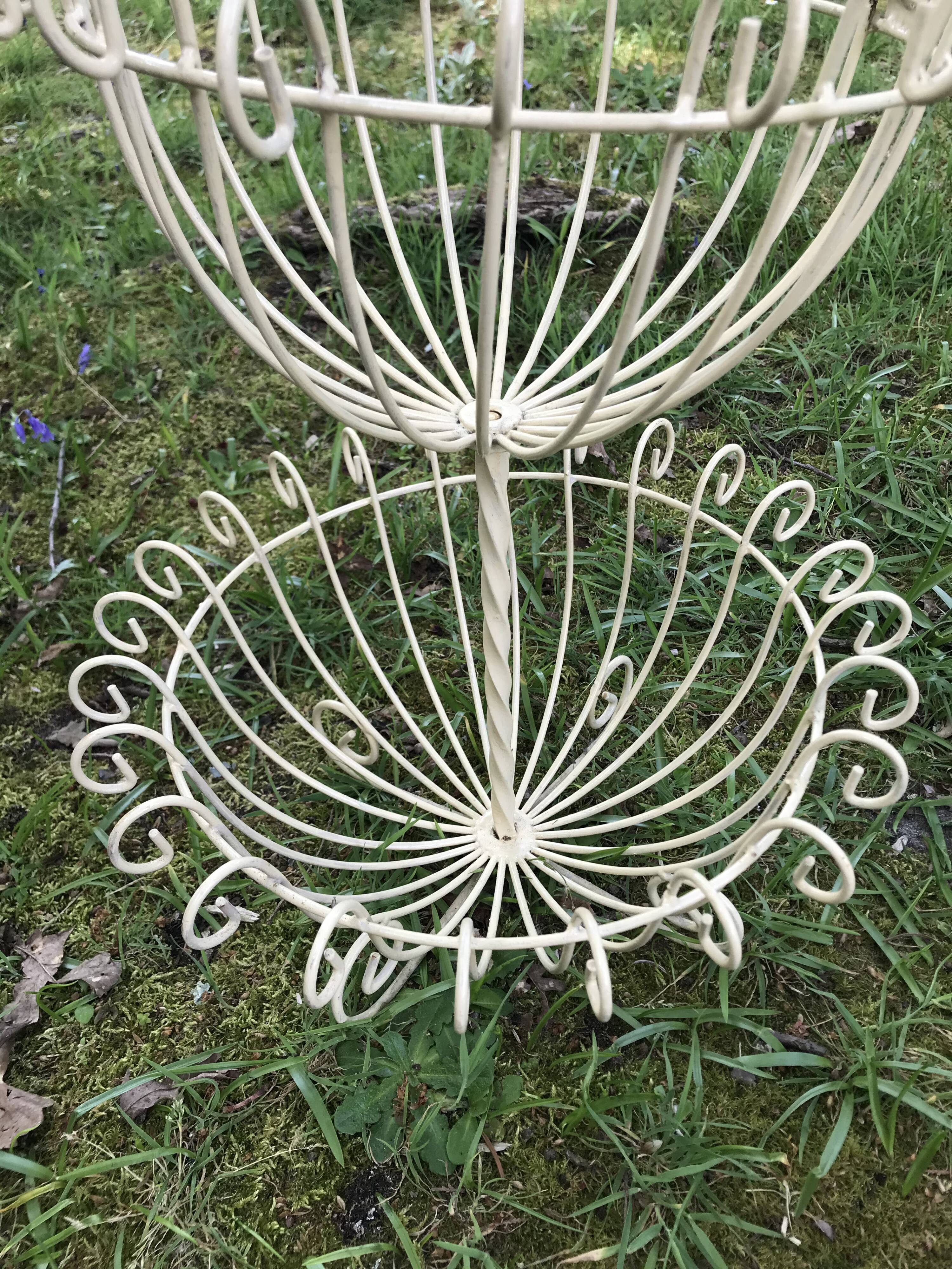 Old iron basket for fruits and vegetables
