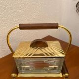 Art Deco biscuit box on a mirrored tray