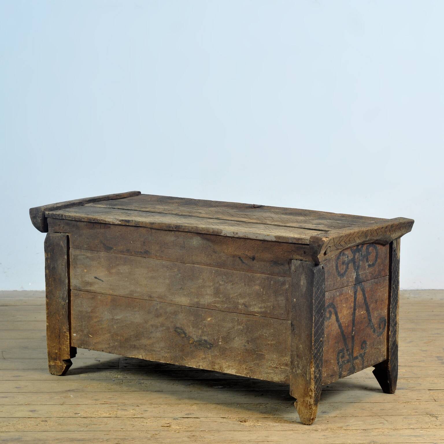 Coffre de berger antique, années 1820