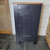 Jam jar in satin black patinated oak