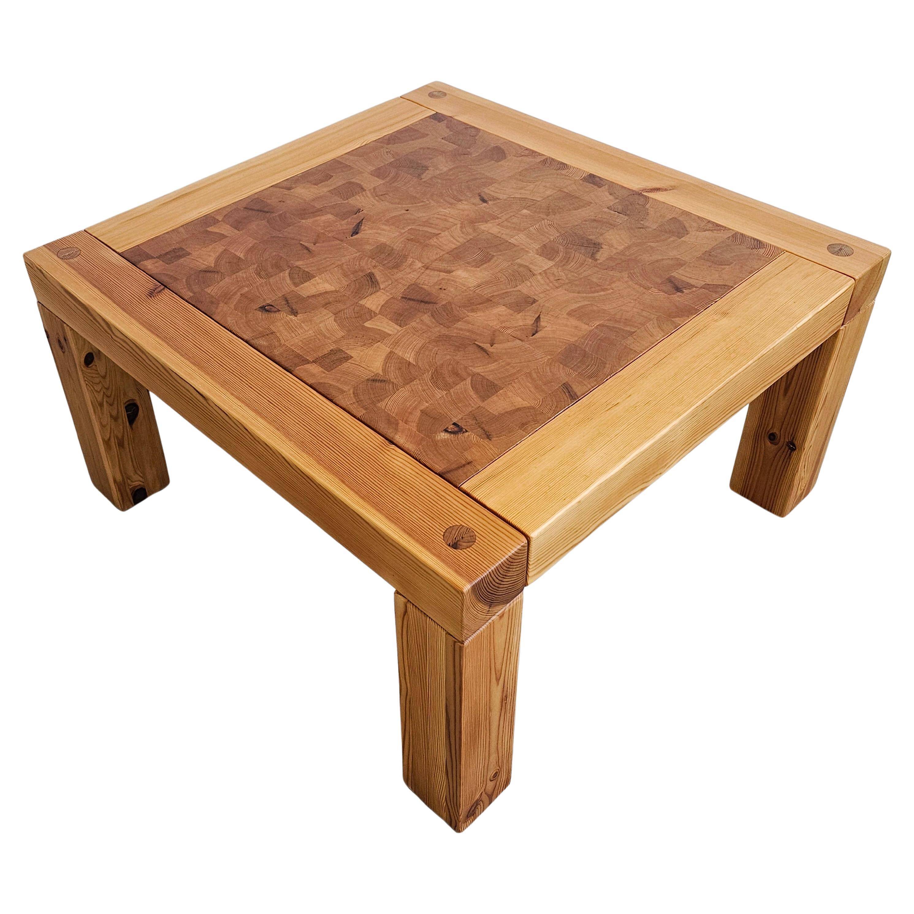 Mid Century side table in pine by Jaob Kielland Brandt