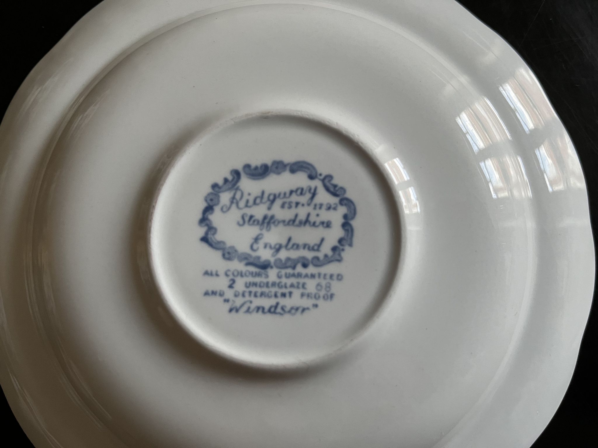3 cups and under cups Ridgway Staffordshire England