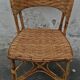 Antique rattan bistro chair
