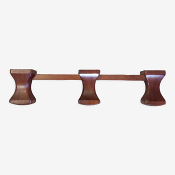 Scandinavian style wooden coat rack