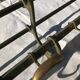 Brass coat and hat rack