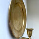 Vintage brass  Scandinavian wall candle holder sconce