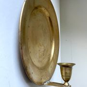 Applique murale scandinave vintage en laiton
