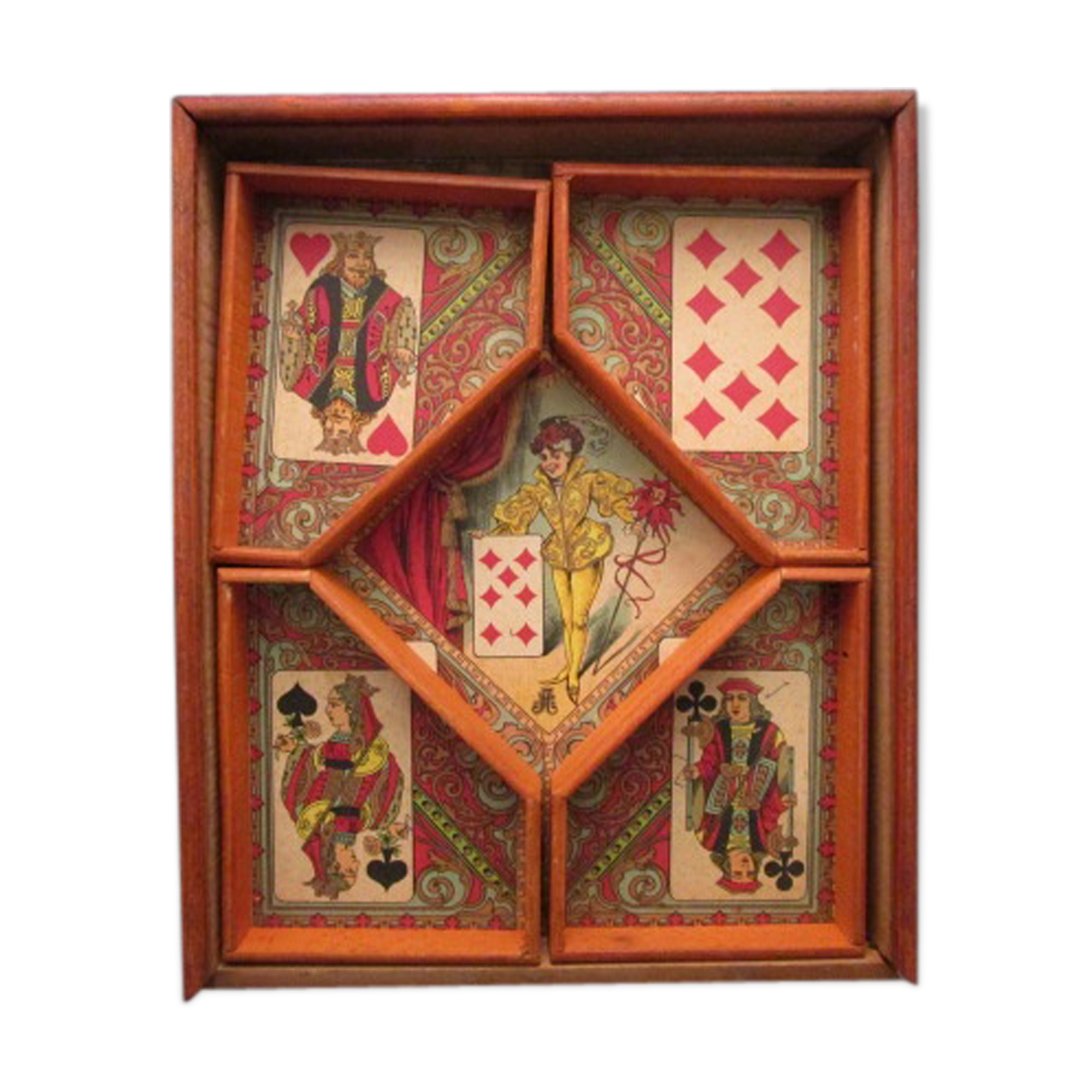 Jeu de nain jaune ancien en bois