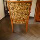 Vintage Salon Armchair with Floral Tapestry Upholstery and Scroll Armrests