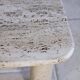 Travertine coffee table in the style of Angelo Mangiarotti, 1970.