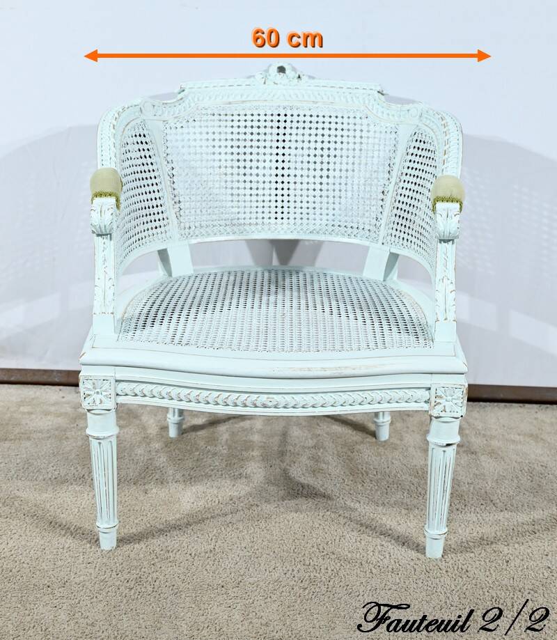 Broken Beech Duchess with Rechampi, Louis XVI style – 2nd part of the 19th century