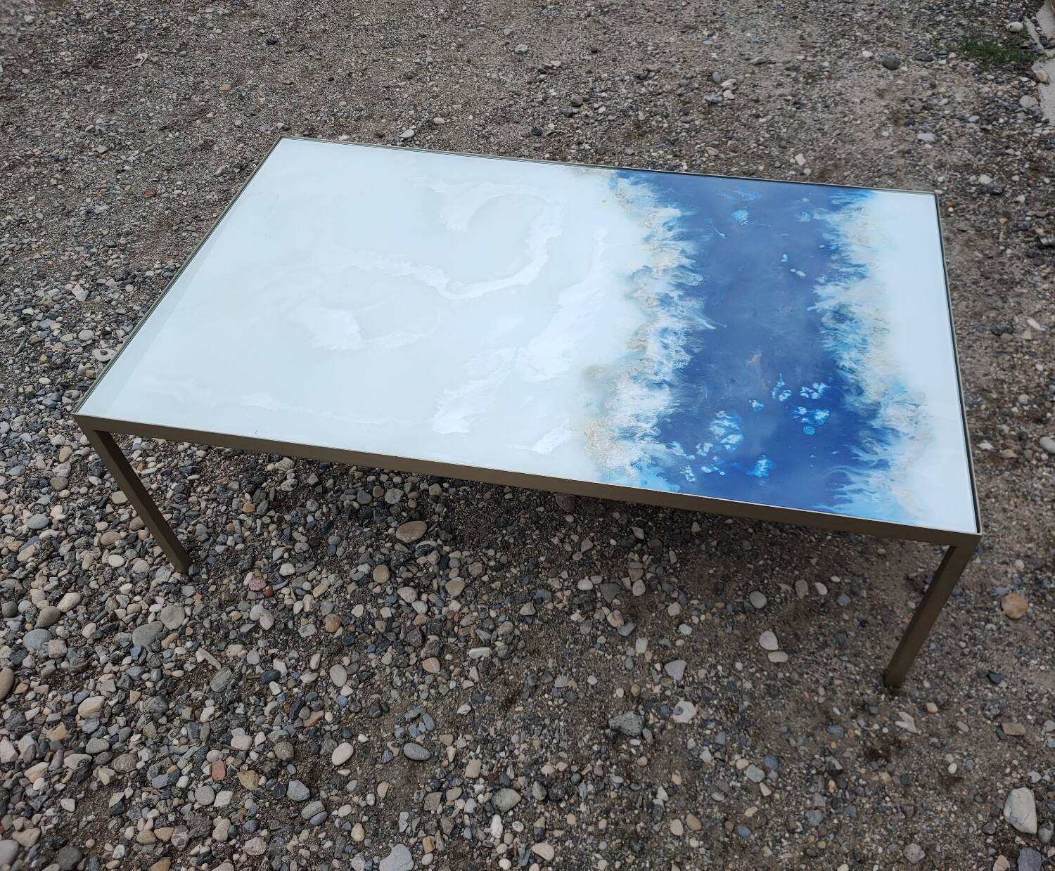 Organic glass coffee tables