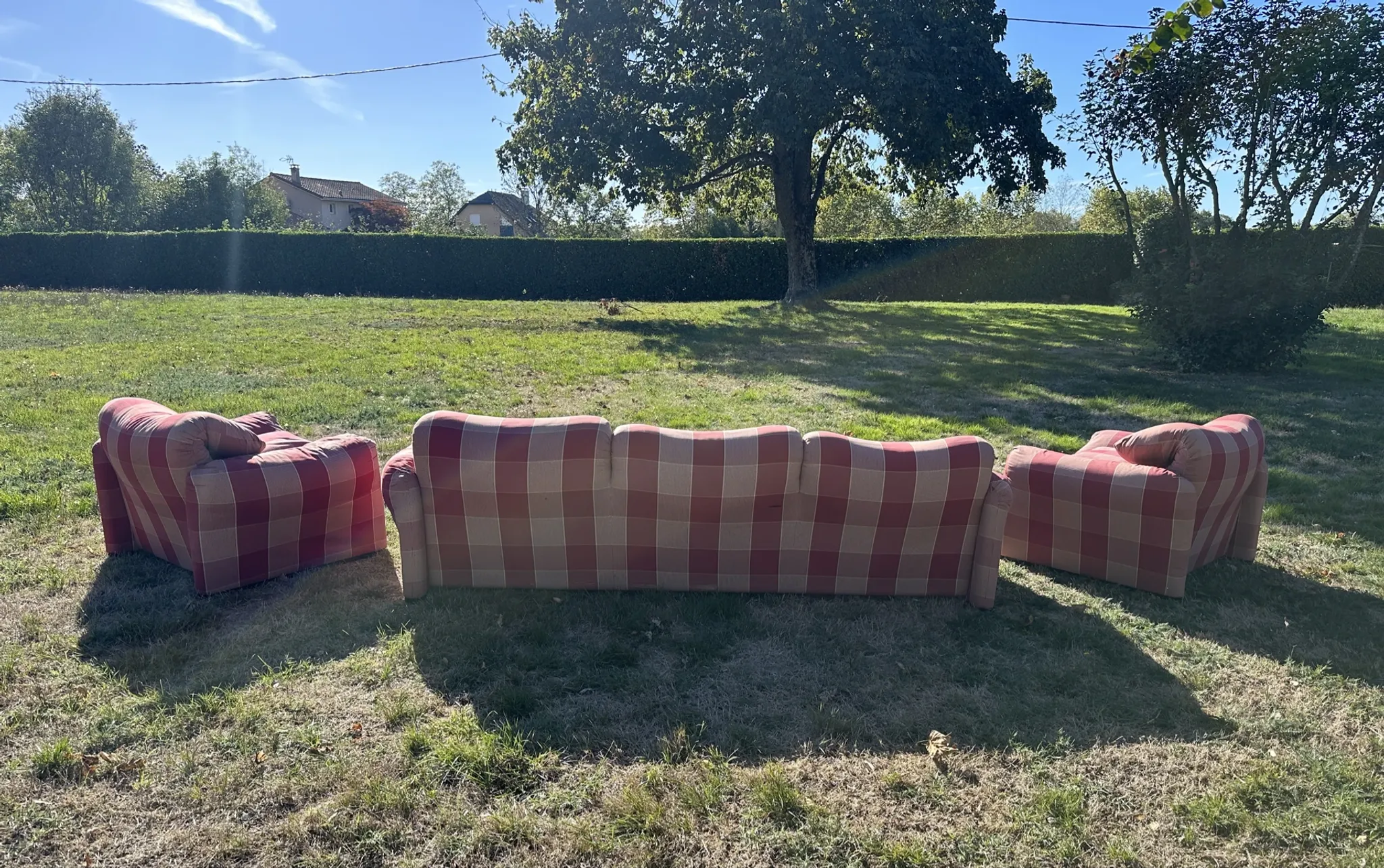 3-seater sofa and 2 armchairs Cassina Maralunga by Vico Magistretti