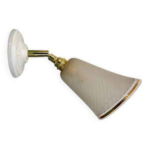 Applique tulipe vintage - blanc