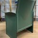 Pair of green leather armchairs from the 70s