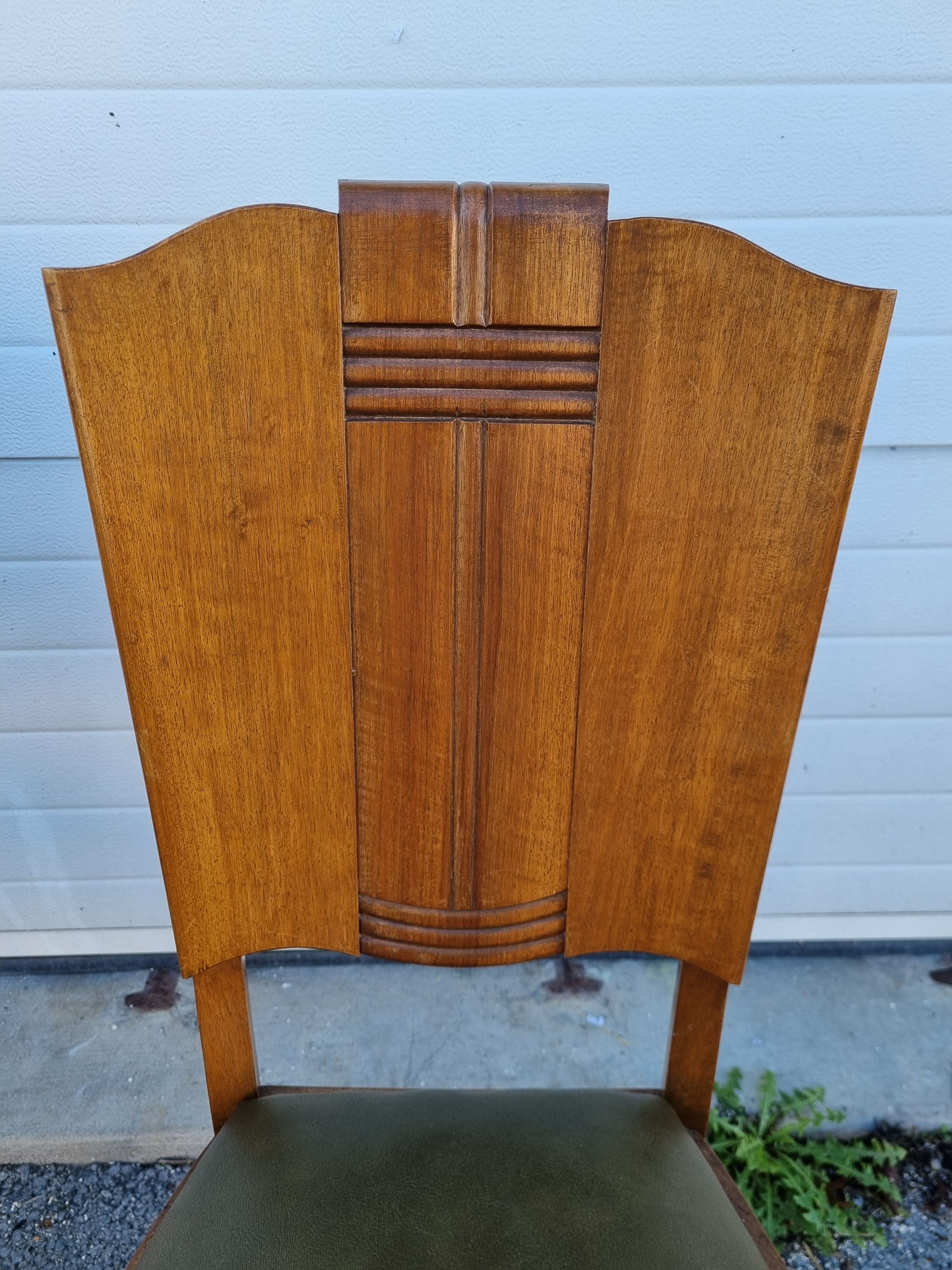6 art deco chairs