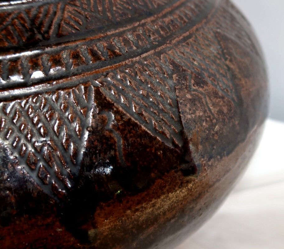 Glazed terracotta panse - 1900