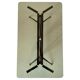 Vintage coffee table with smoked glass top and iron and brass base, Italy 1960s