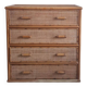 Vintage rattan chest of drawers
