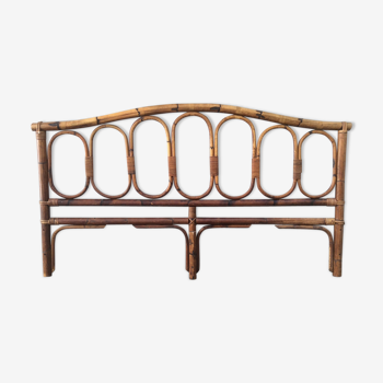 Vintage rattan bamboo headboard