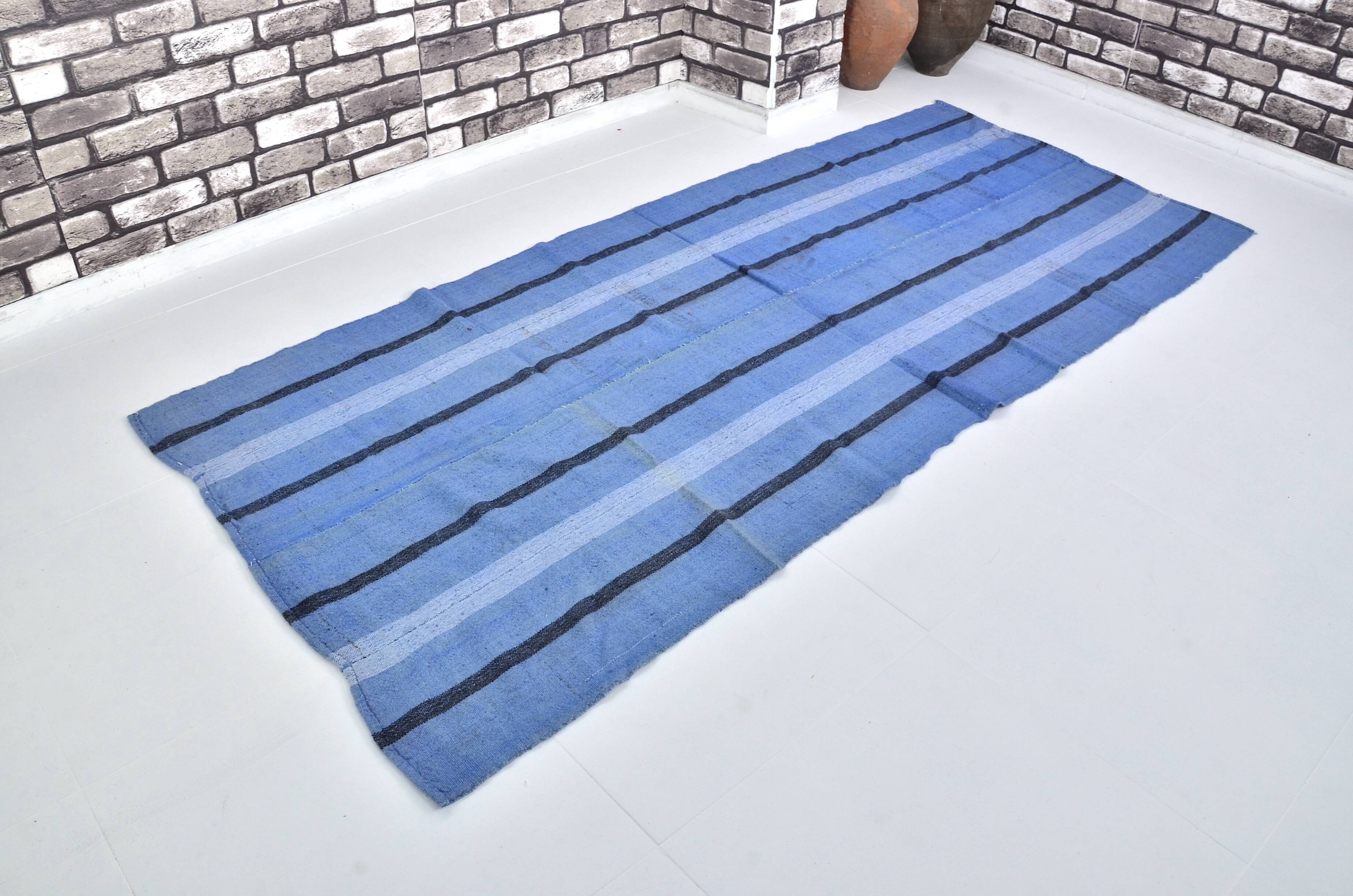 Blue Neutral Oushak Kilim Rug sku 3050