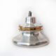 Vintage pendant lamp, chrome aluminium suspension, aluminium lamp, up and down system, space age
