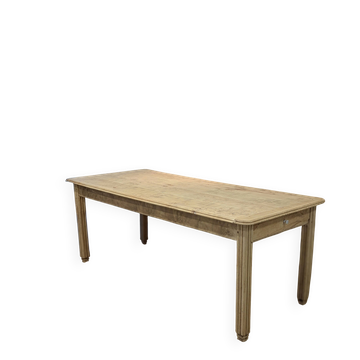 Table de ferme ancienne en chêne et ormeau