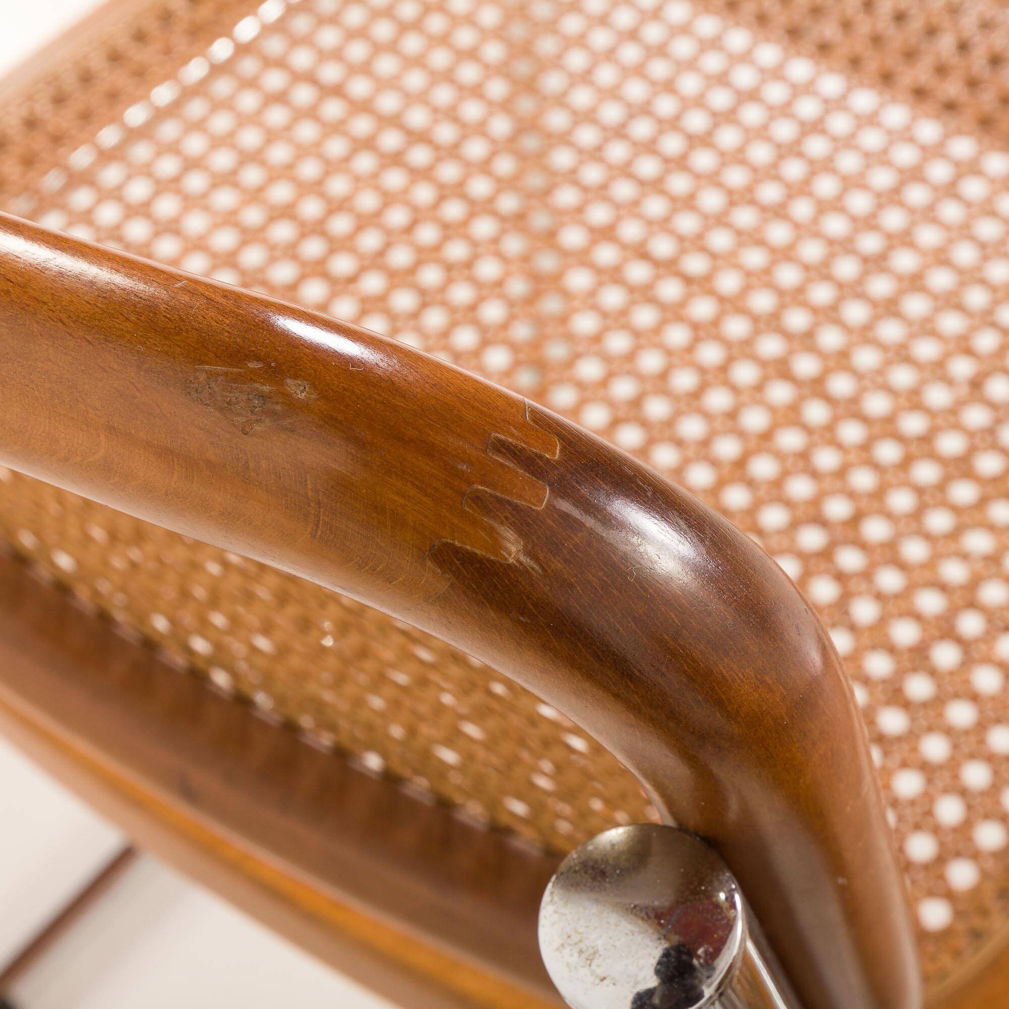 Vintage Italian Cesca chairs 1970s
