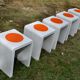 Set of 5 stools Shoemaker