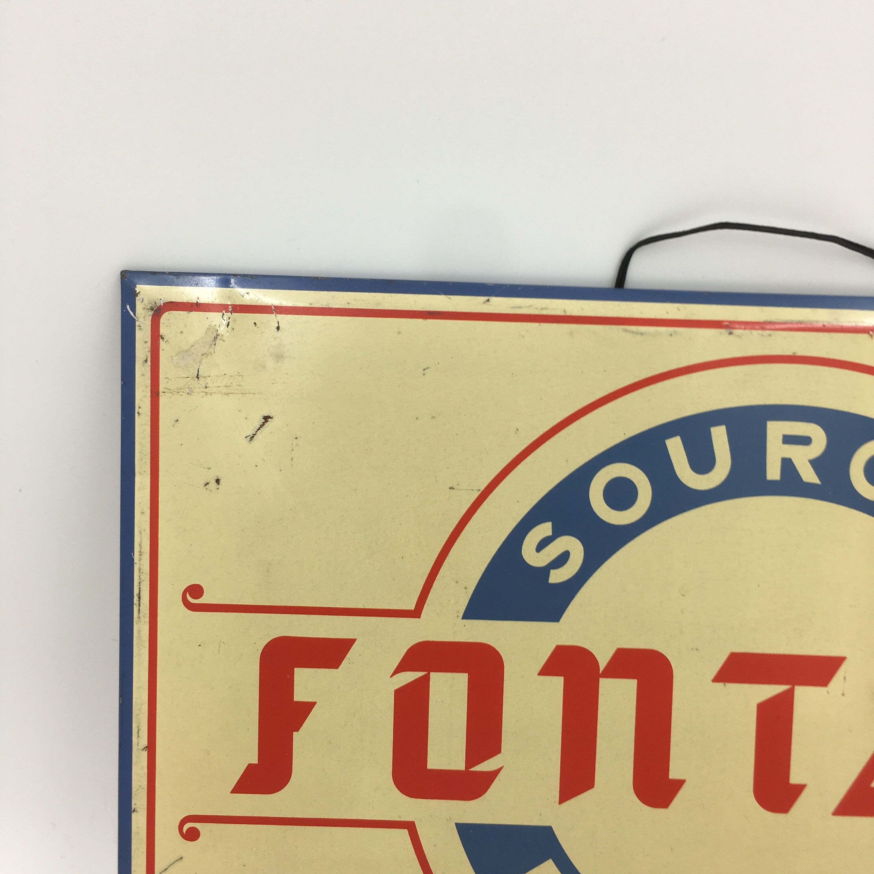 Fontana advertising plate