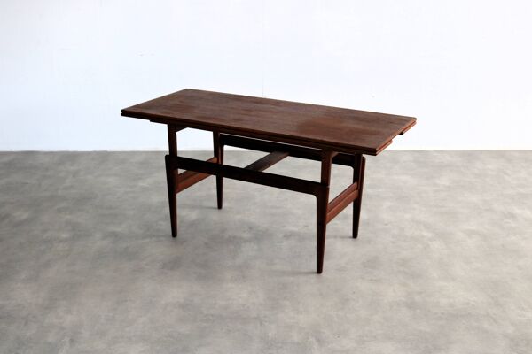 table basse vintage   table à manger   années 60   Kai Kristiansen   Ascenseur