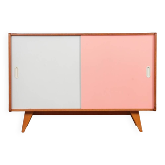 Commode rose et blanche par Jiri Jiroutek, modèle U-452 vers 1960