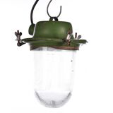 Suspension industrielle vintage vieille lumière