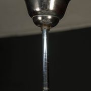 6-flamming art deco chrome-plated chandelier, 1930