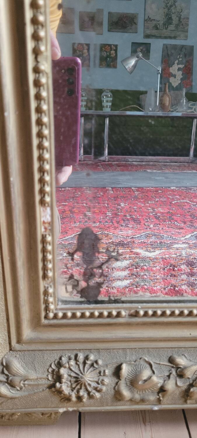 Large Edmond pedimented mirror