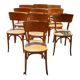 10 chairs bistro period 40/50 Joseph
