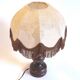 Small wooden foot lamp