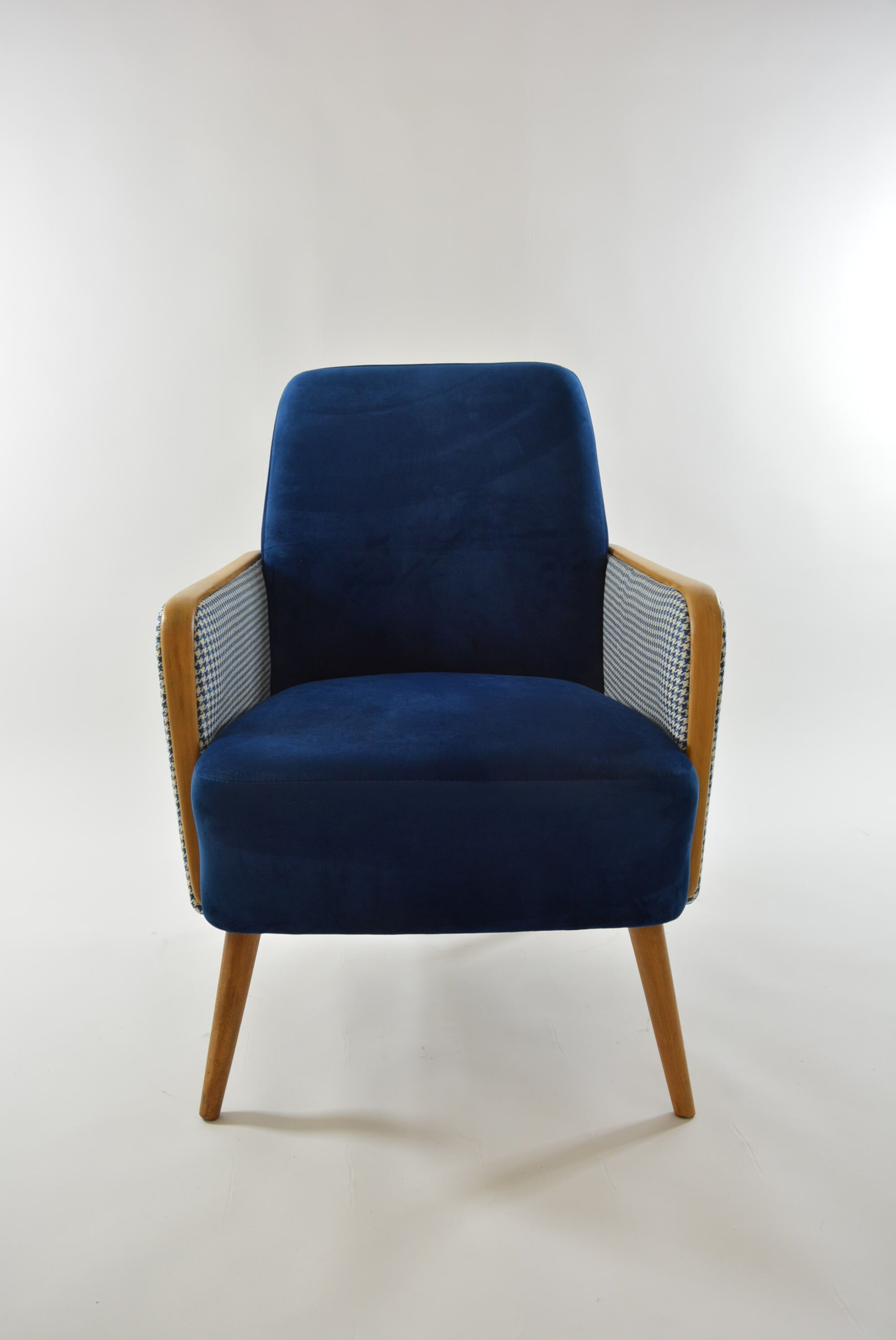 Square chair velvet hen's feet