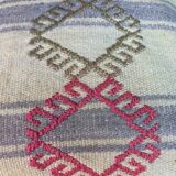 Vintage turkish kilim cushion cover , 40 x 40 cm